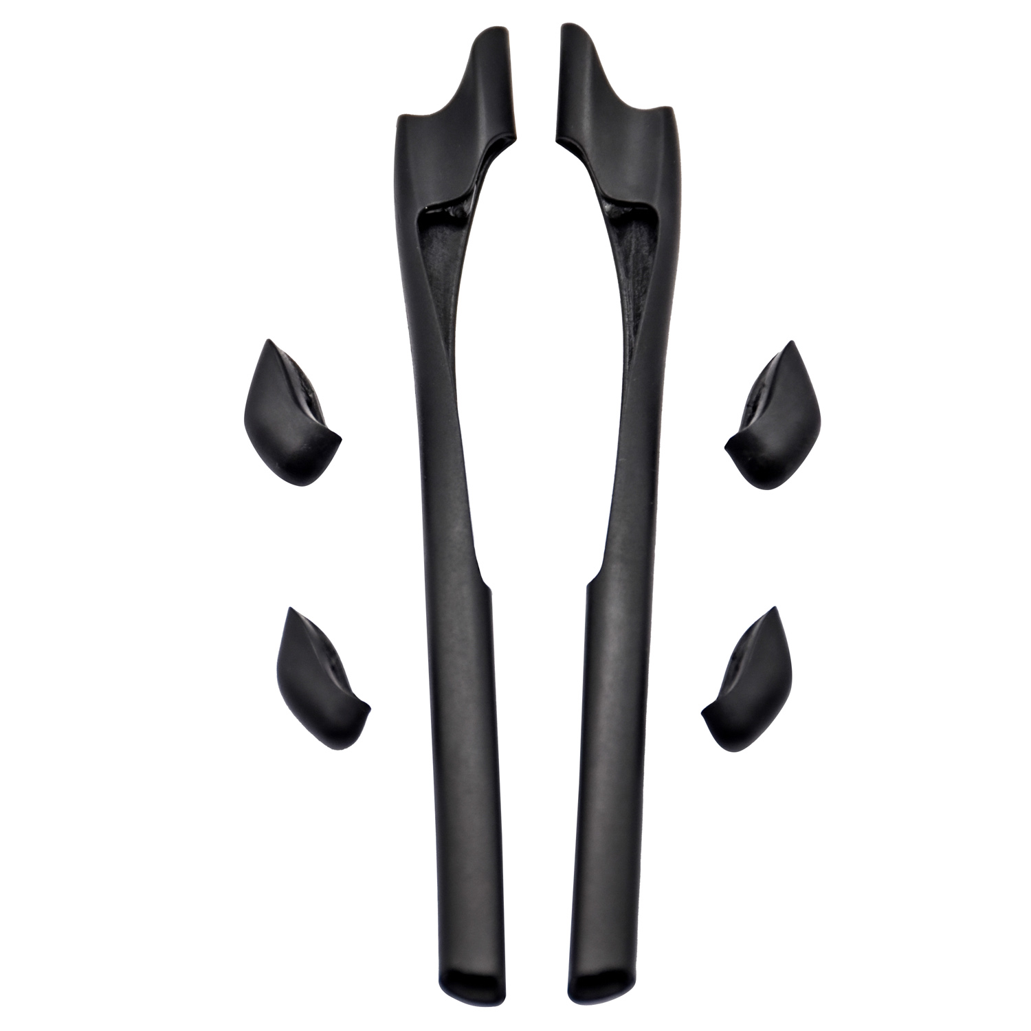 Imytpft Black Compatible/Replacement For Oakley Half Jacket 2.0 XL Sunglasses  Silicone Leg Set Rubber Kit