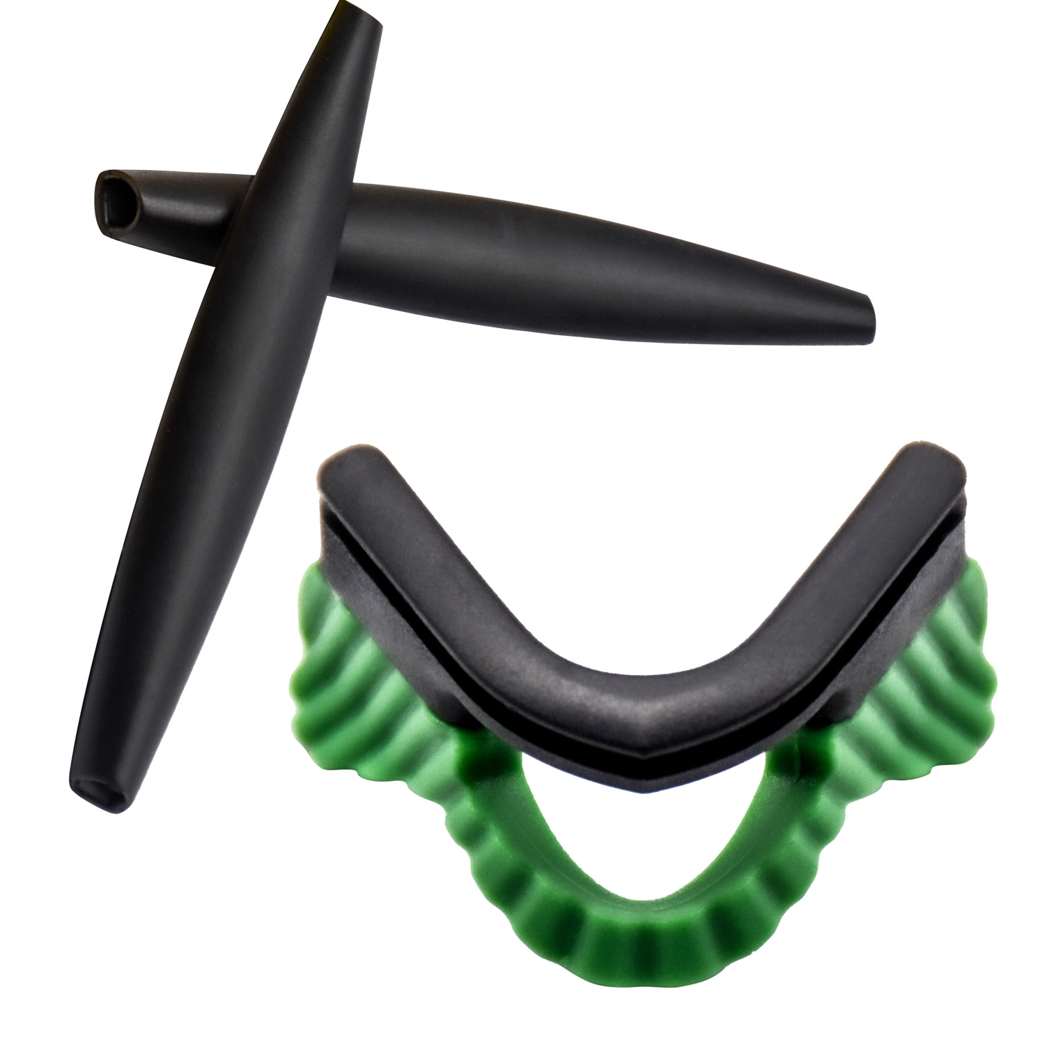 Imytpft Black Compatible/Replacement Silicone Leg and Green Nose Pads For Oakley M Frame Series Earsocks Rubber Kit
