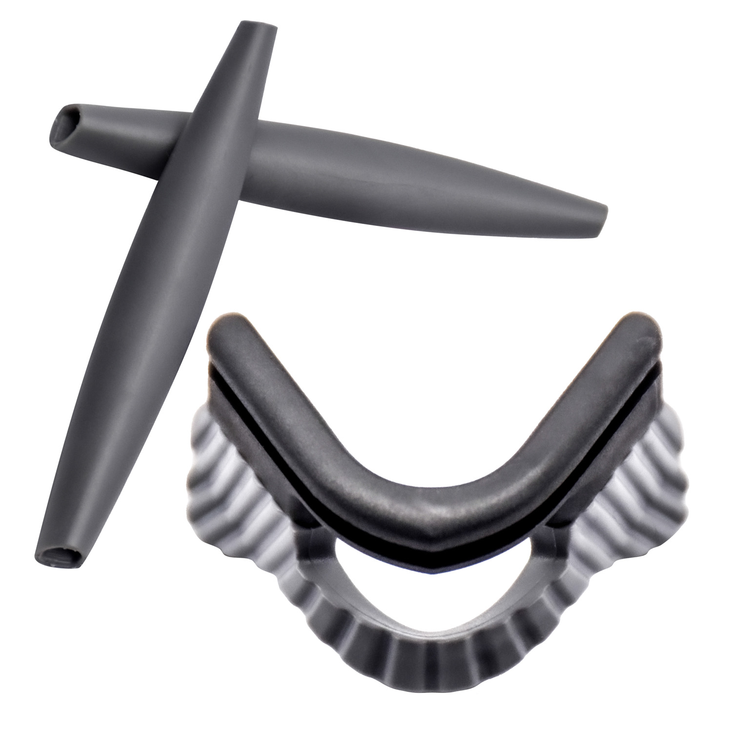 Imytpft Dark Grey Compatible/Replacement Silicone Leg and Grey Nose Pads For Oakley M Frame Series Earsocks Rubber Kit