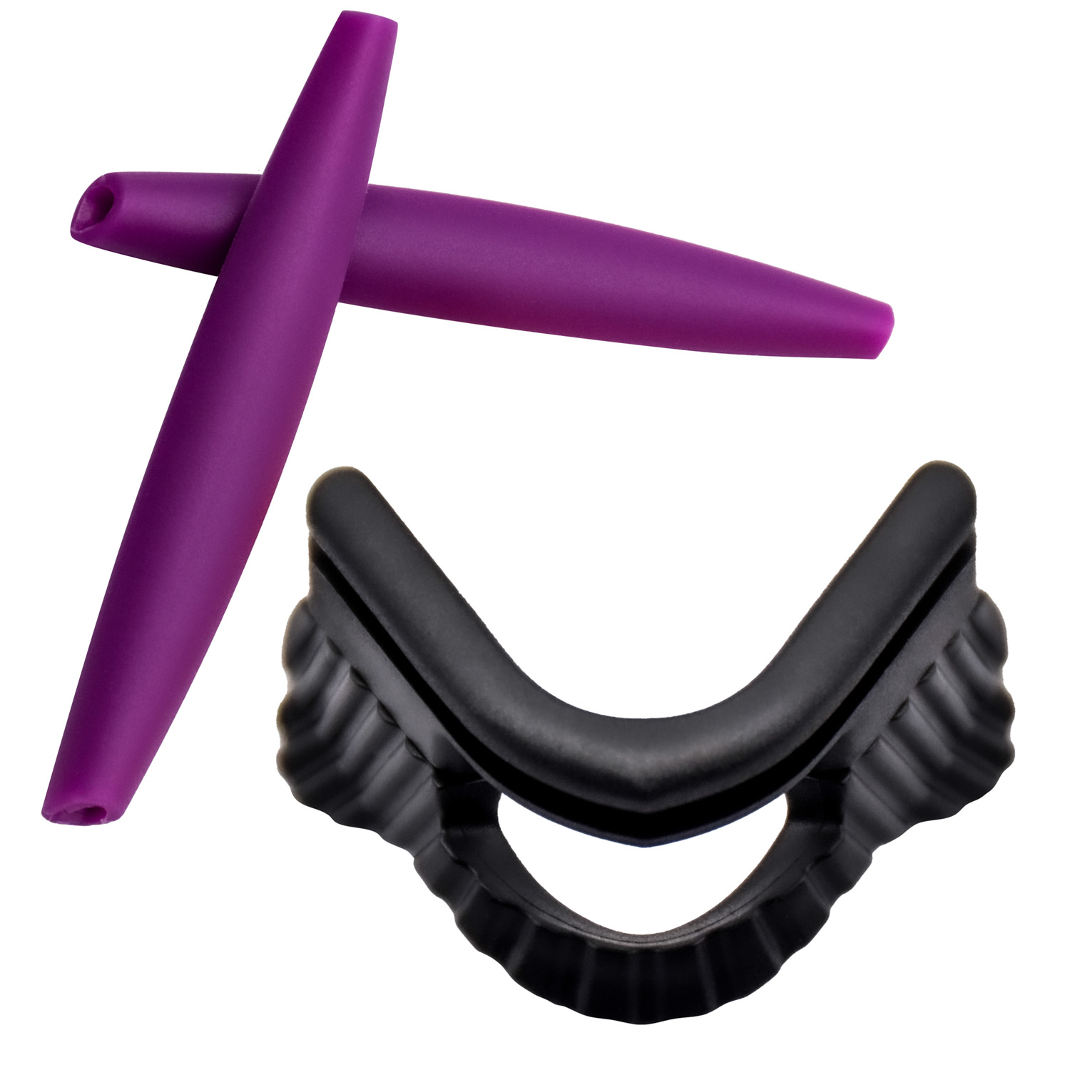 Imytpft Purple Compatible/Replacement Silicone Leg Nose Pads For Oakley M Frame Series Earsocks Rubber Kit