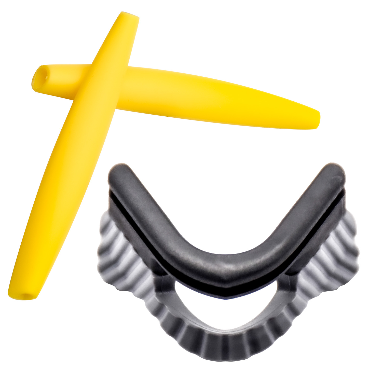 Imytpft Yellow Compatible/Replacement Silicone Leg and Grey Nose Pads For Oakley M Frame Series Earsocks Rubber Kit