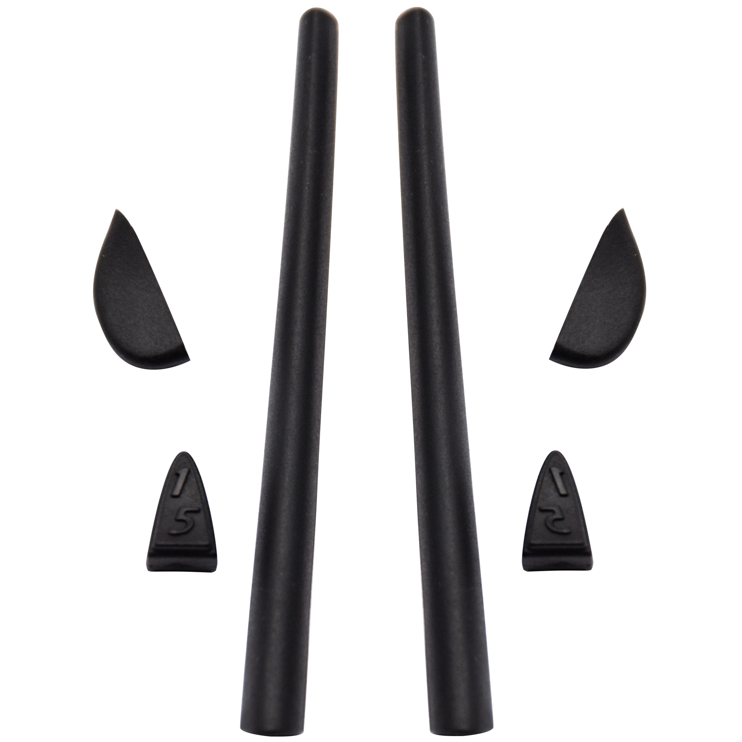 Imytpft Black Compatible/Replacement Silicone Leg Set For Oakley Romeo 2.0 Sunglasses Rubber Kit