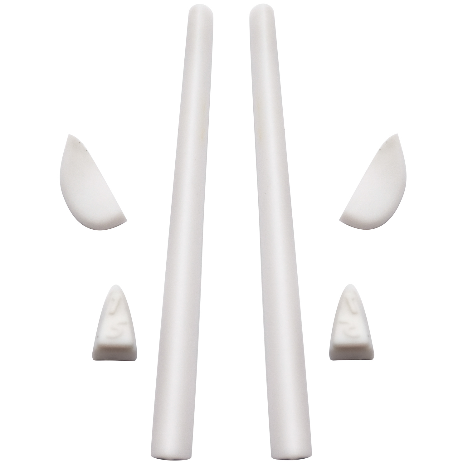 Imytpft White Compatible/Replacement Silicone Leg Set For Oakley Romeo 2.0 Sunglasses Rubber Kit