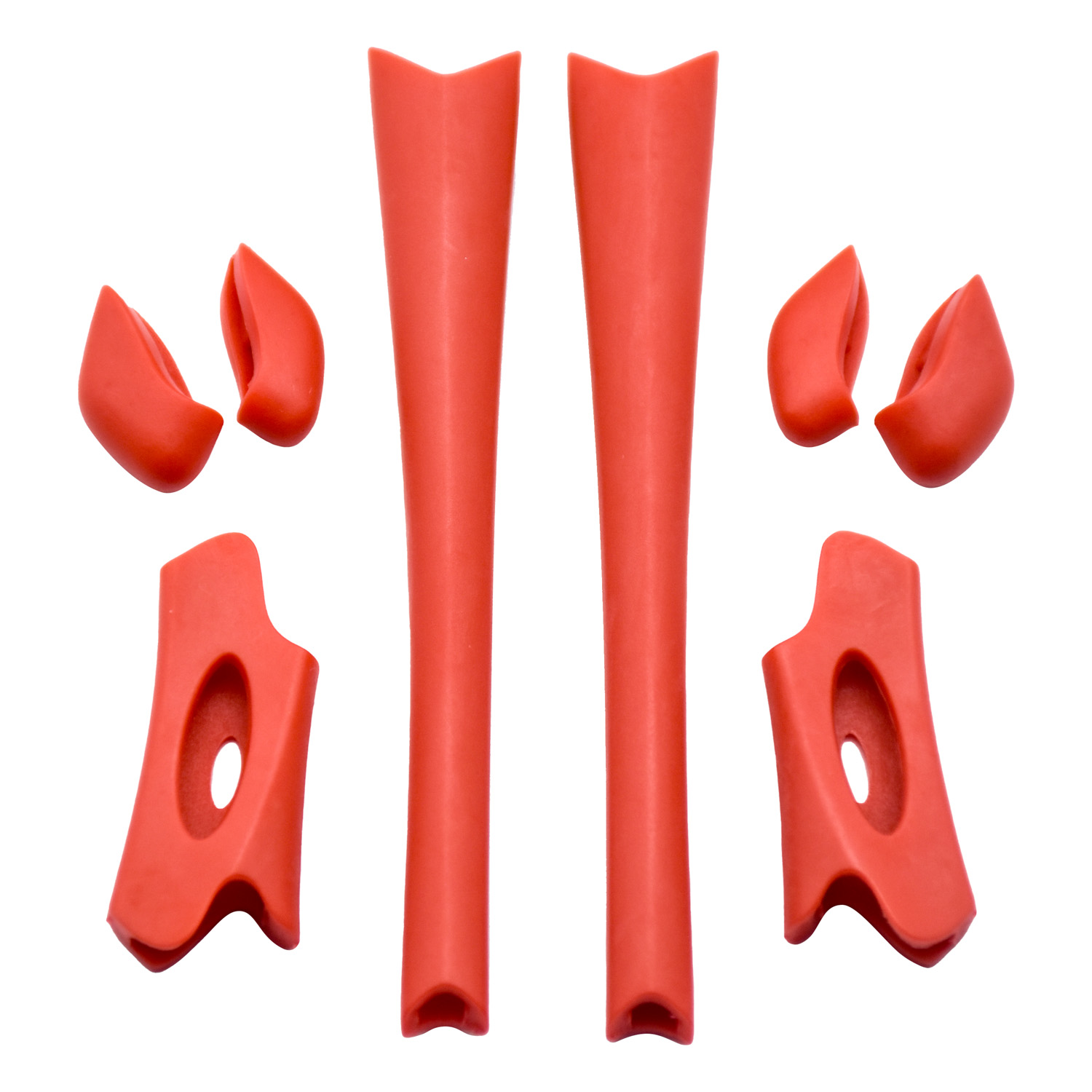 Imytpft Red Compatible/Replacement For Rubber Kit Oakley Flak Jacket /Flak Jacket XLJ  Earsocks  