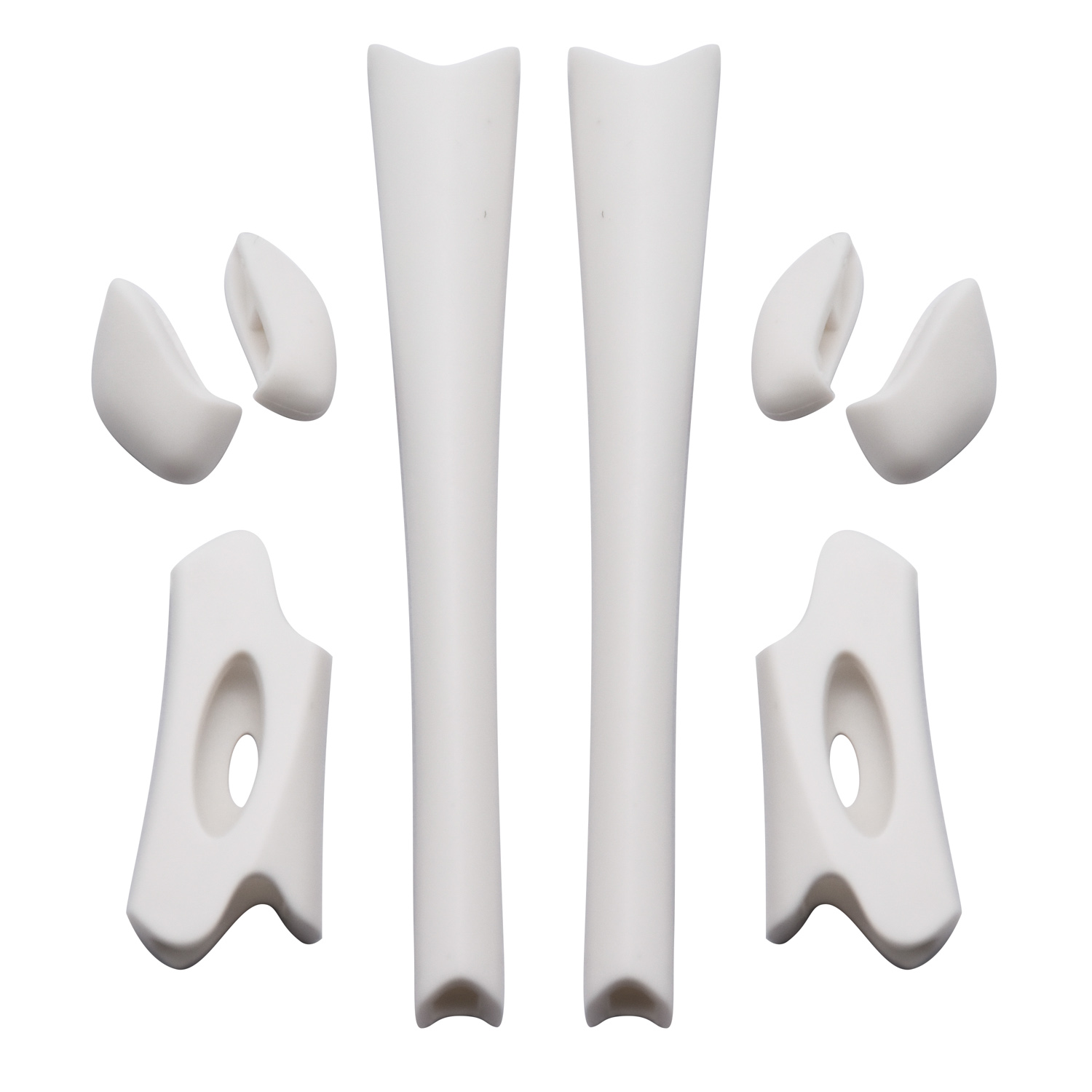 Imytpft White Compatible/Replacement For Rubber Kit Oakley Flak Jacket /Flak Jacket XLJ  Earsocks  