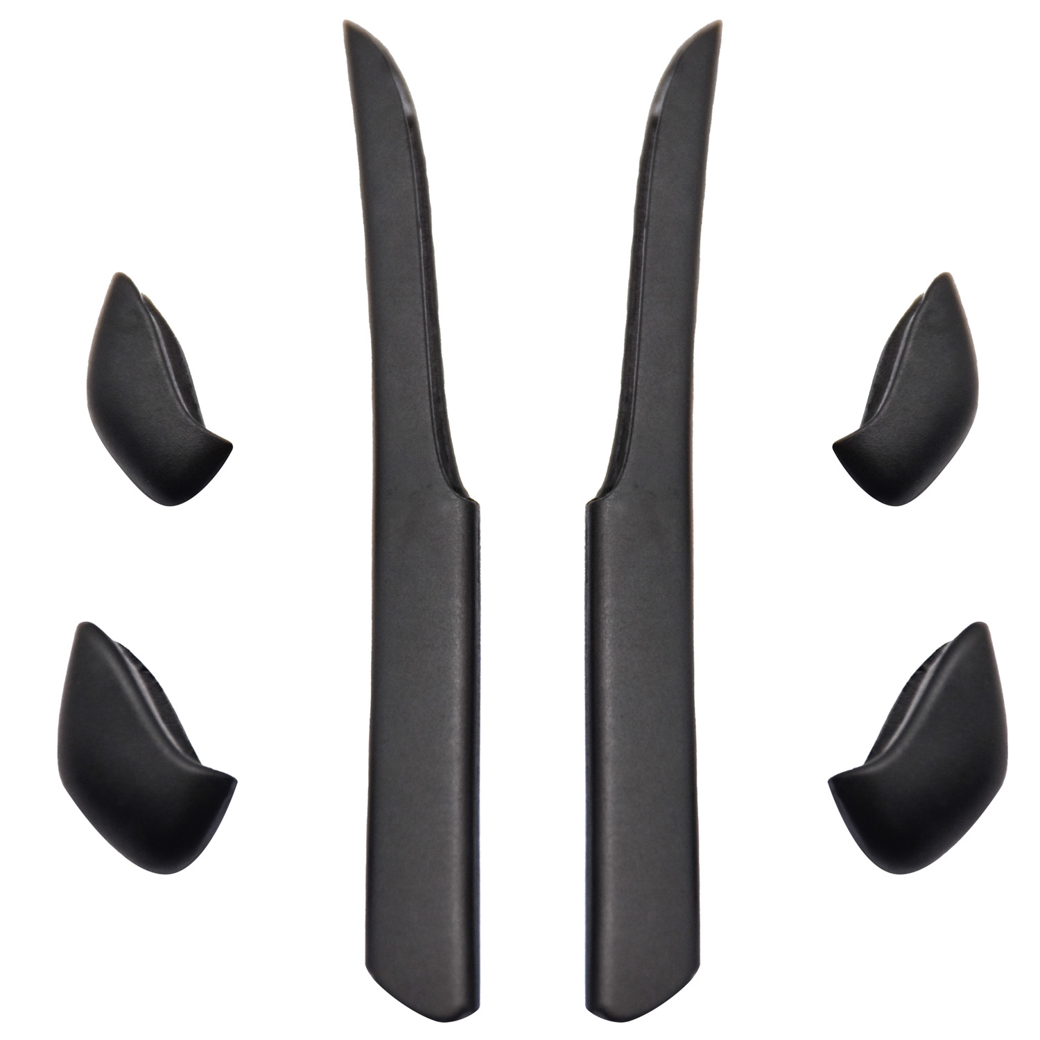 Imytpft Black Compatible/Replacement Silicone Leg Set For Oakley Fast Jacket XL Sunglasses Earsocks Rubber Kit