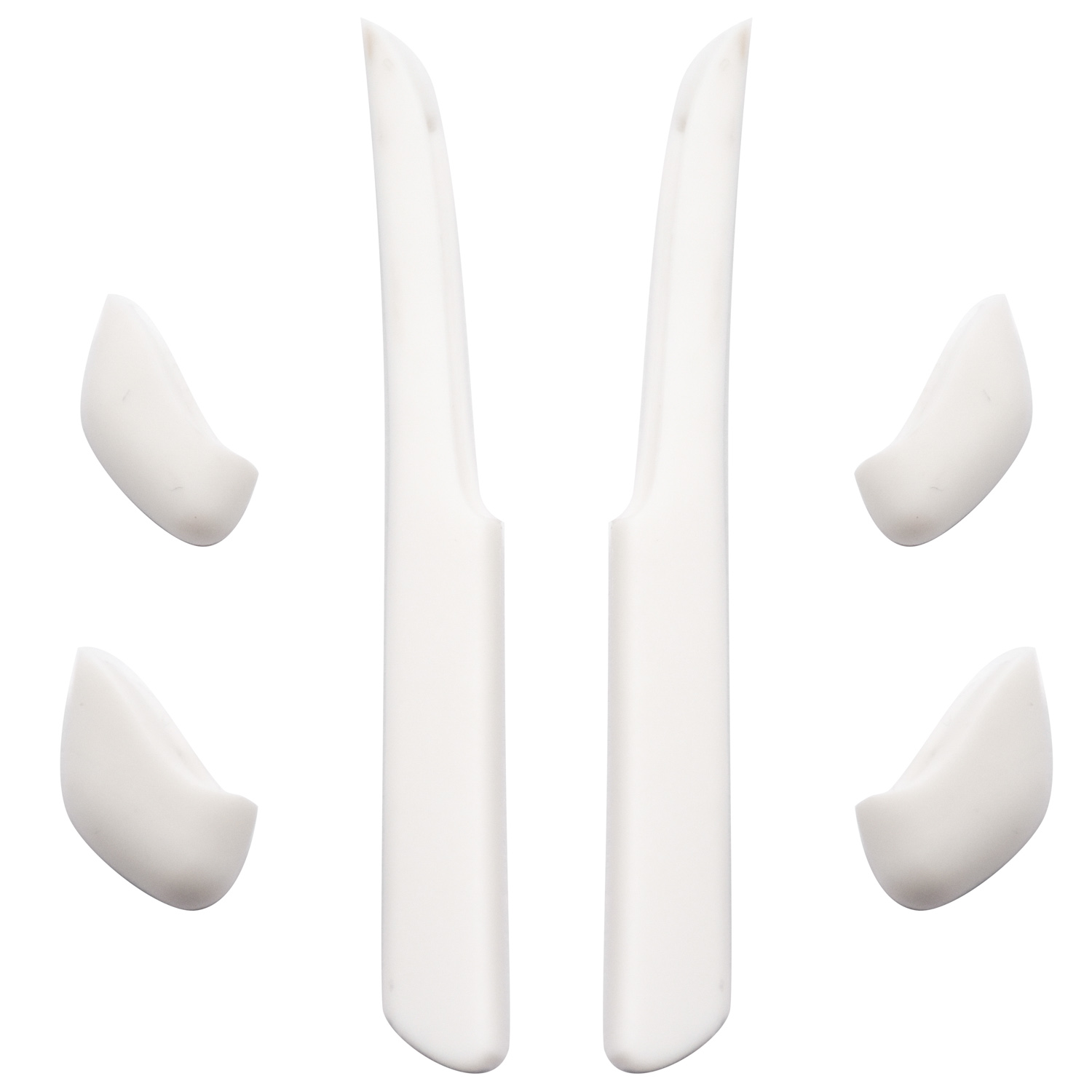 Imytpft White Compatible/Replacement Silicone Leg Set For Oakley Fast Jacket XL Sunglasses Earsocks Rubber Kit