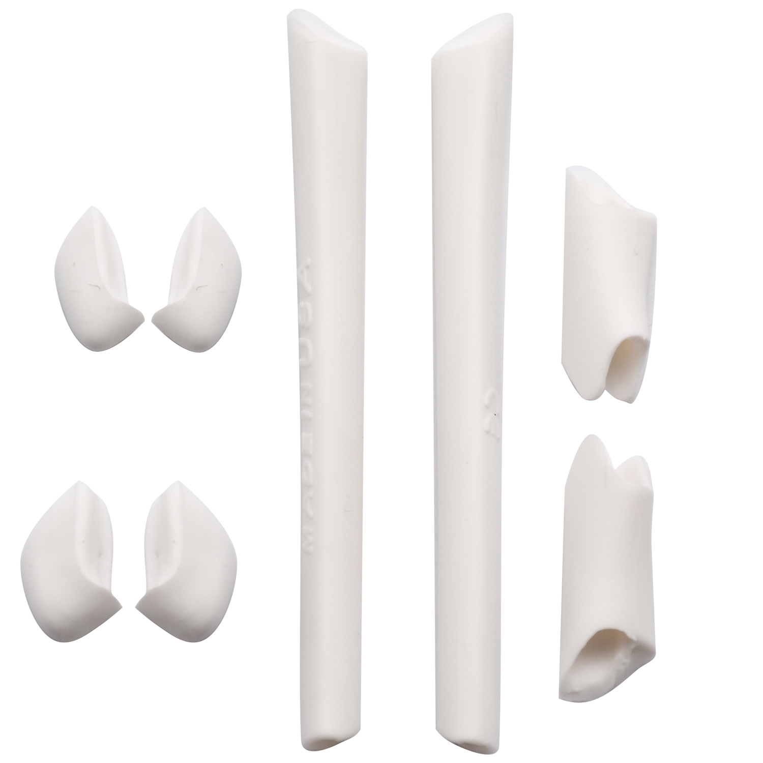 Imytpft White Compatible/Replacement Silicone Leg Set For Oakley Half Jacket XLJ Sunglasses Earsocks Rubber Kit