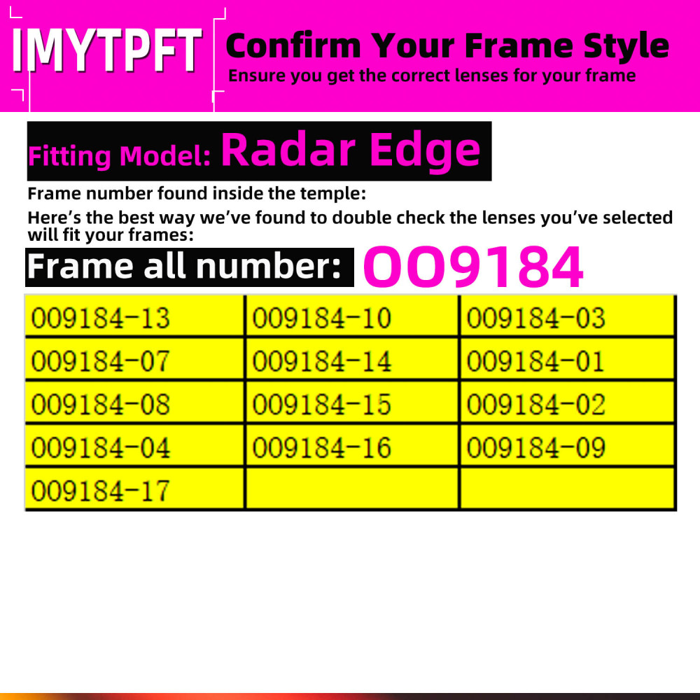 Imytpft Compatible/Replacement For Lenses Oakley Radar Edge  Green Polarized