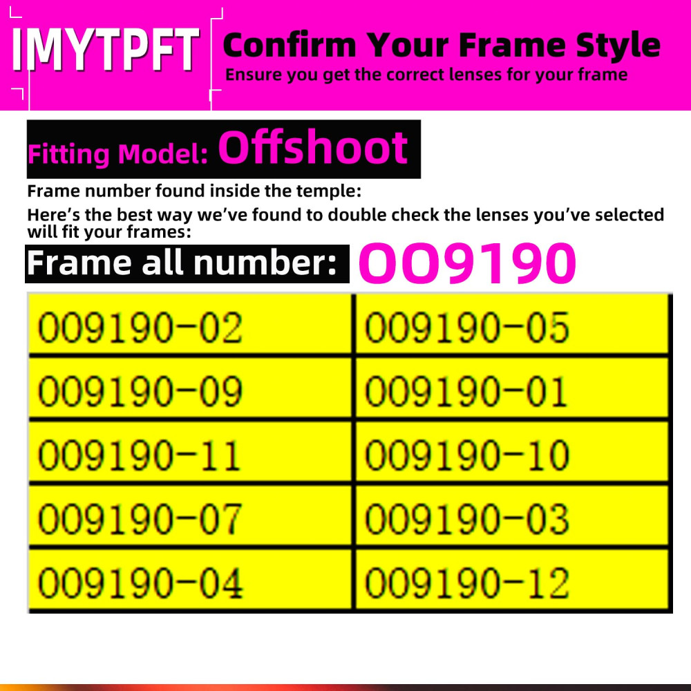 Imytpft Compatible/Replacement For Lenses Oakley Offshoot  Red Polarized