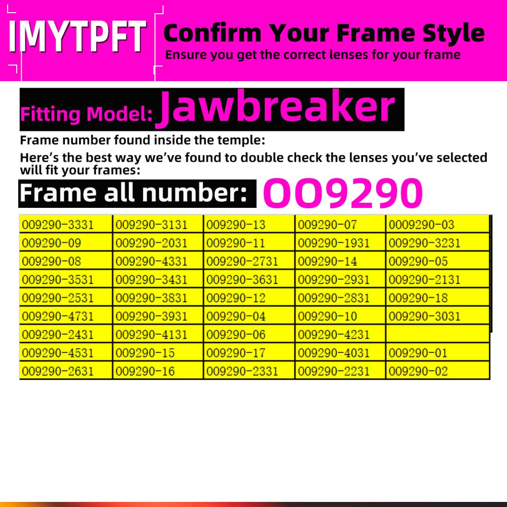 Imytpft Replacement Lenses For Oakley Jawbreaker Sunglasses Photochromic Red