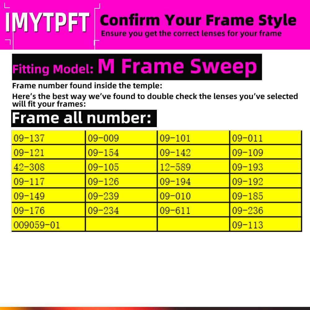 Imytpft Compatible/Replacement For Lenses Oakley M Frame Sweep Vented  Titanium Mirror Polarized