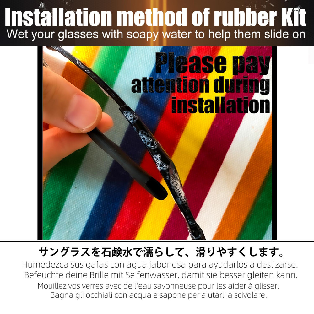 Imytpft Compatible/Replacement Silicone Leg Nose Pads For Oakley M Frame Series Earsocks Rubber Kit