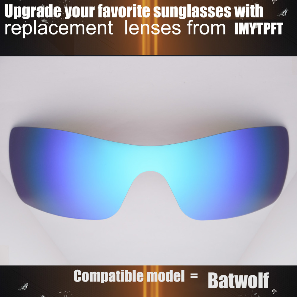 Imytpft Compatible/Replacement for Lenses Oakley Batwolf Blue Polarized Imytpft Compatible/Replacement for Lenses Oakley Batwolf Blue Polarized