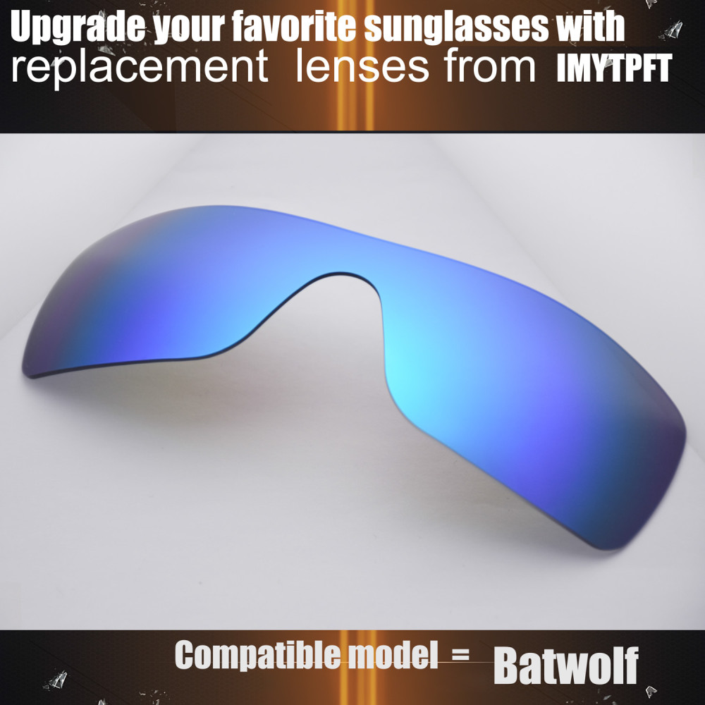 Imytpft Compatible/Replacement for Lenses Oakley Batwolf Blue Polarized Imytpft Compatible/Replacement for Lenses Oakley Batwolf Blue Polarized