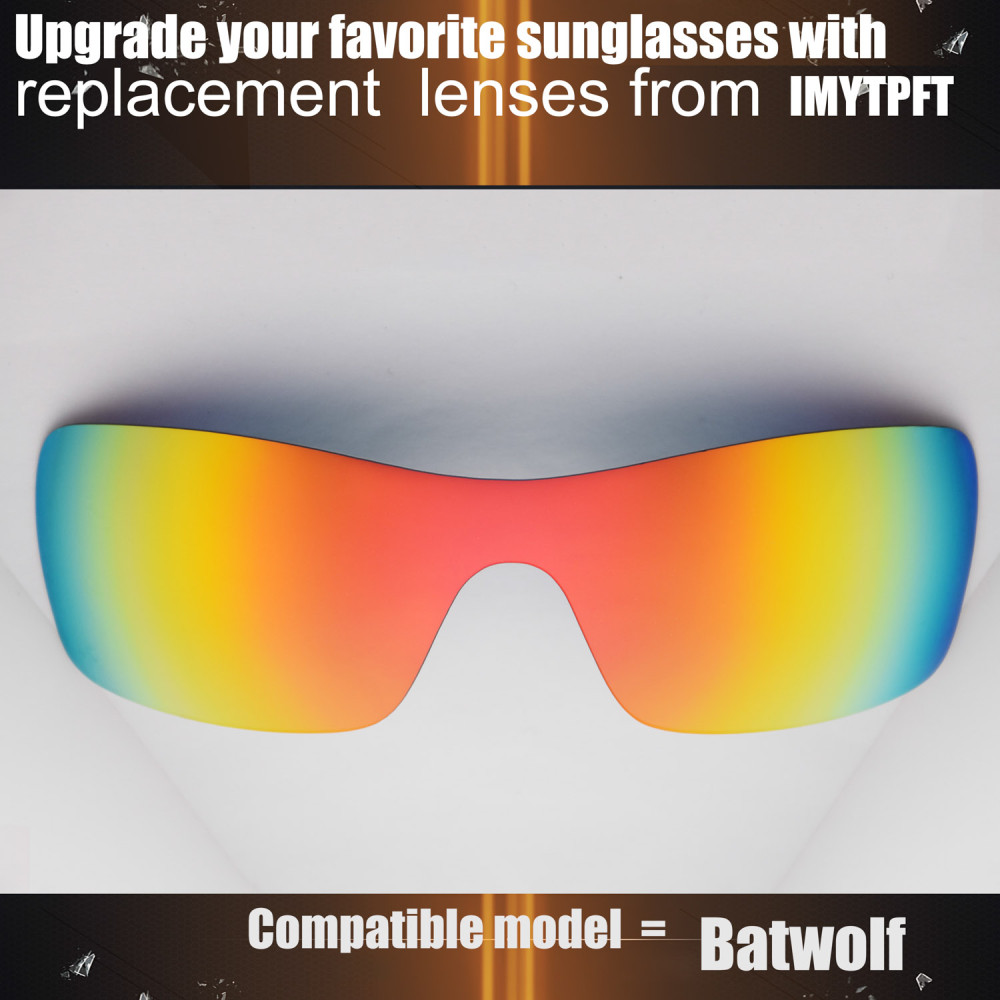 Imytpft Compatible/Replacement for Lenses Oakley Batwolf  Red Polarized