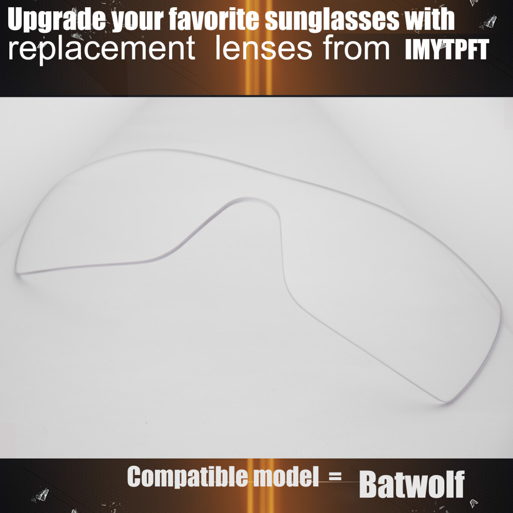 Imytpft Compatible/Replacement for Lenses Oakley Batwolf  Transparent Polarized
