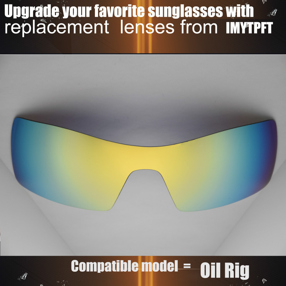Imytpft Compatible/Replacement for Lenses Oakley Oil Rig  24K Gold Polarized