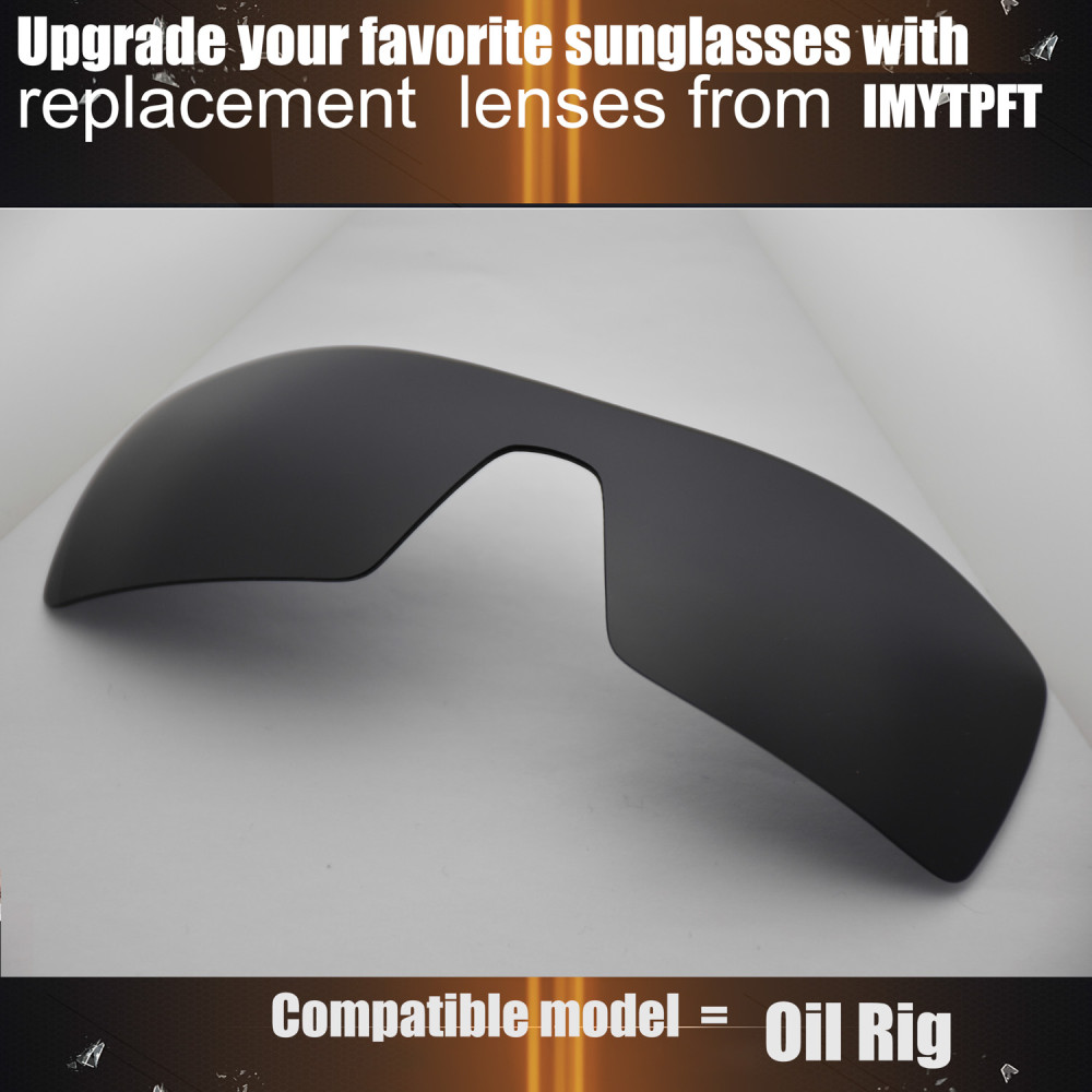 Imytpft Compatible/Replacement for Lenses Oakley Oil Rig  Black Polarized