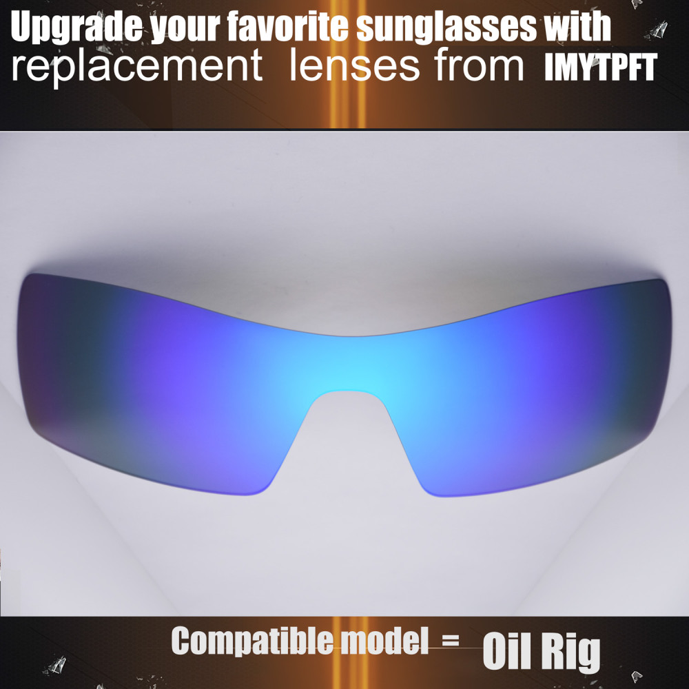 Imytpft Compatible/Replacement for Lenses Oakley Oil Rig  Blue Polarized