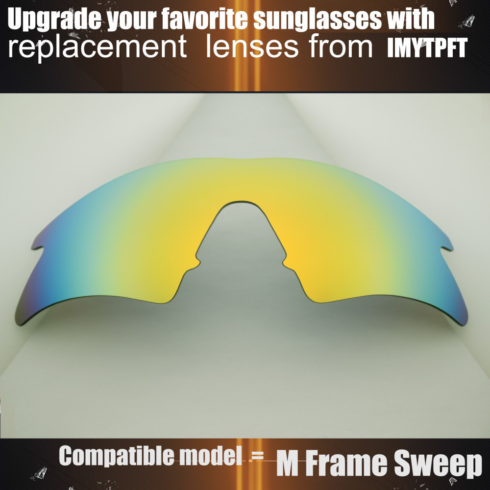 Imytpft Compatible/Replacement for Lenses Oakley M Frame Sweep  24K Gold Polarized