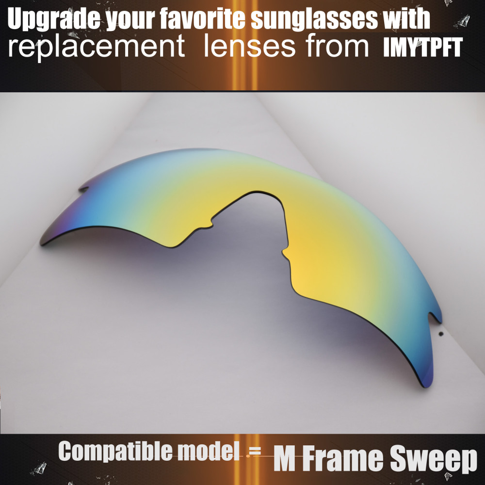 Imytpft Compatible/Replacement for Lenses Oakley M Frame Sweep  24K Gold Polarized