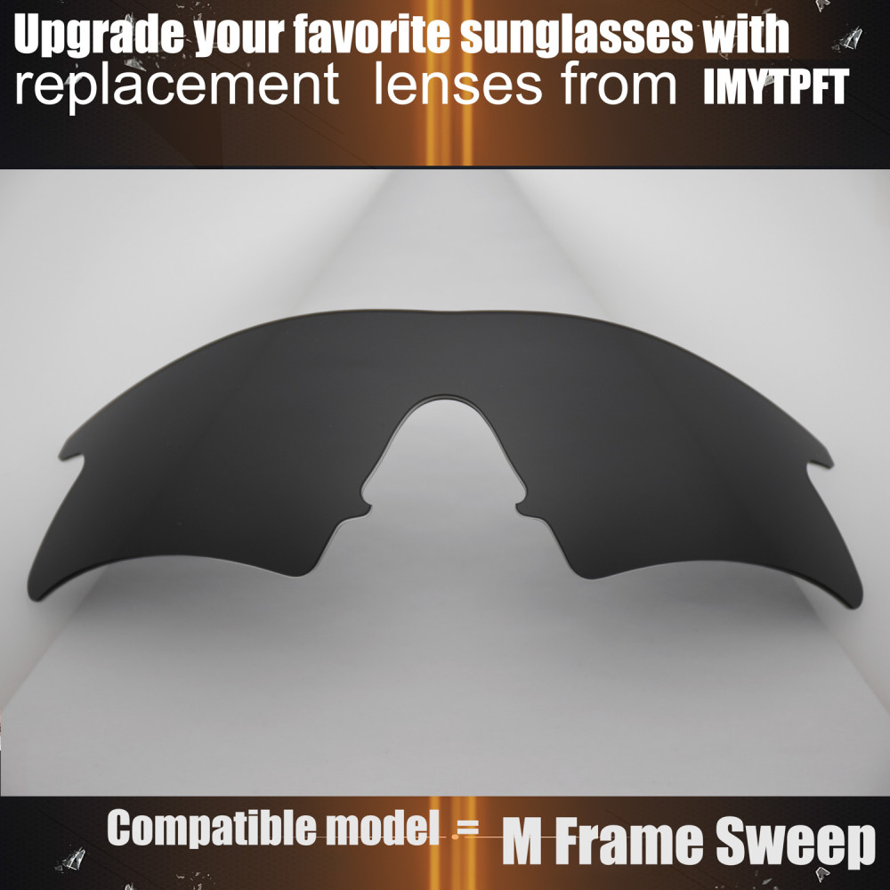 Imytpft Compatible/Replacement for Lenses Oakley M Frame Sweep  Black Polarized