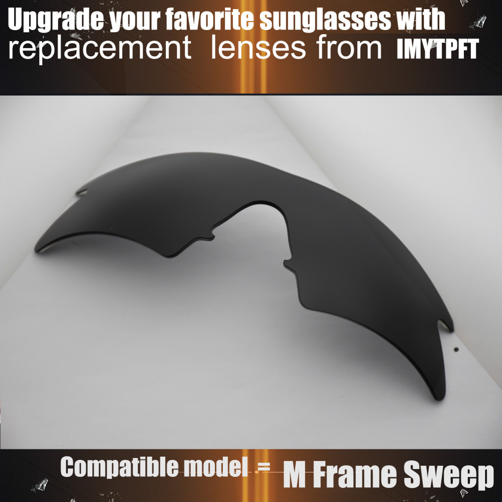 Imytpft Compatible/Replacement for Lenses Oakley M Frame Sweep  Black Polarized