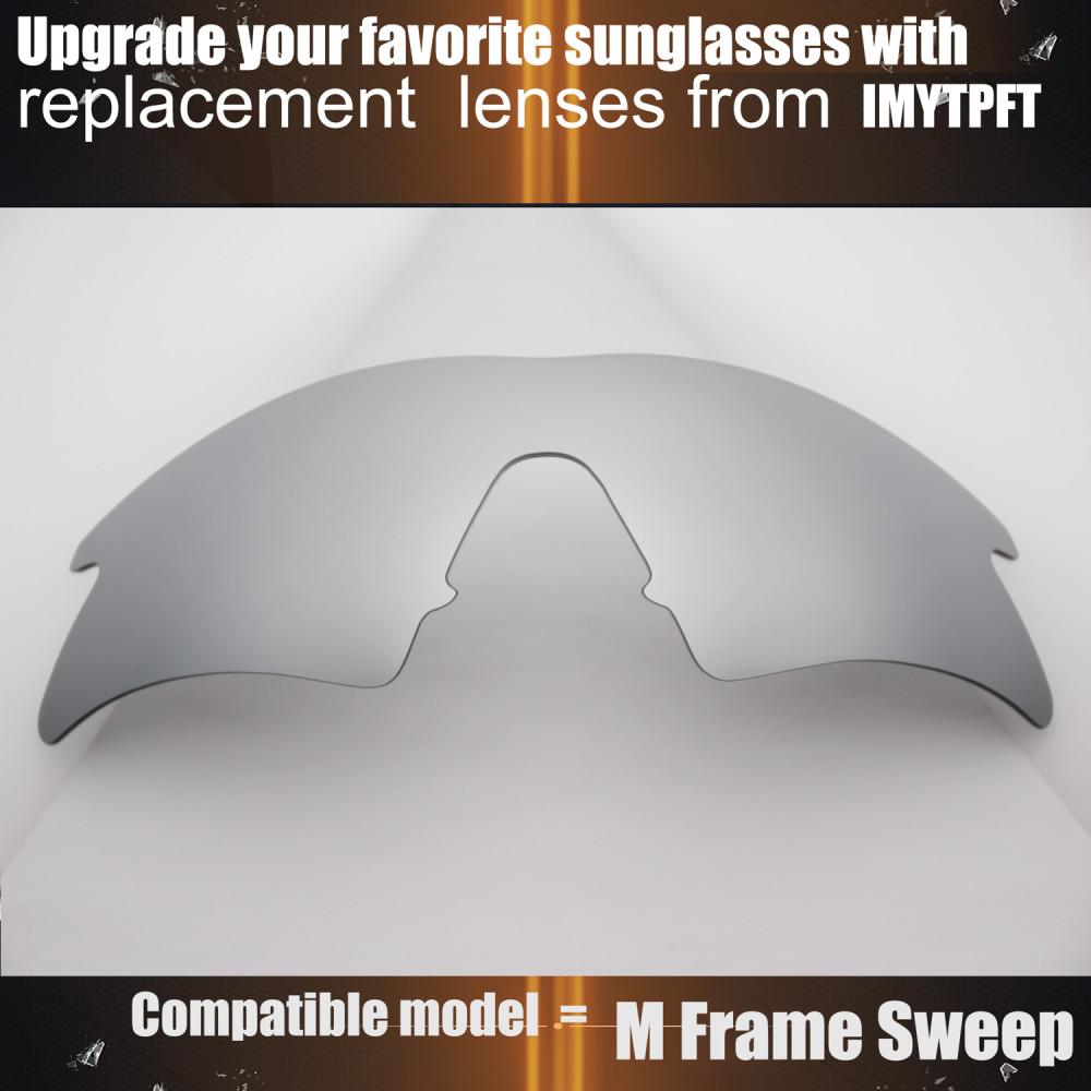 Imytpft Compatible/Replacement for Lenses Oakley M Frame Sweep  Titanium Mirror Polarized