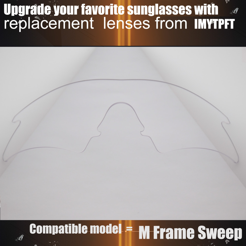 Imytpft Compatible/Replacement for Lenses Oakley M Frame Sweep  Transparent Polarized