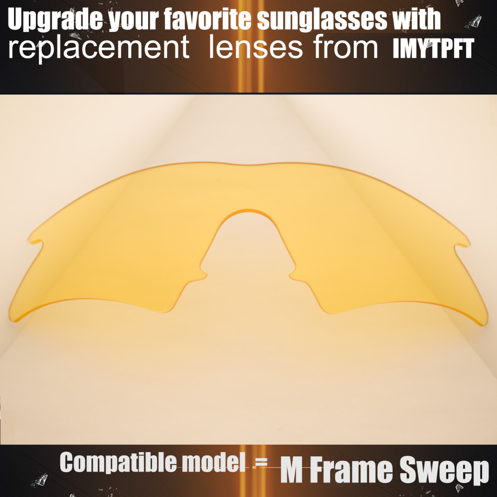 Imytpft Compatible/Replacement for Lenses Oakley M Frame Sweep Transparent Yellow Polarized