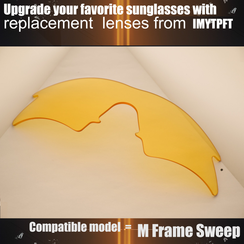 Imytpft Compatible/Replacement for Lenses Oakley M Frame Sweep Transparent Yellow Polarized