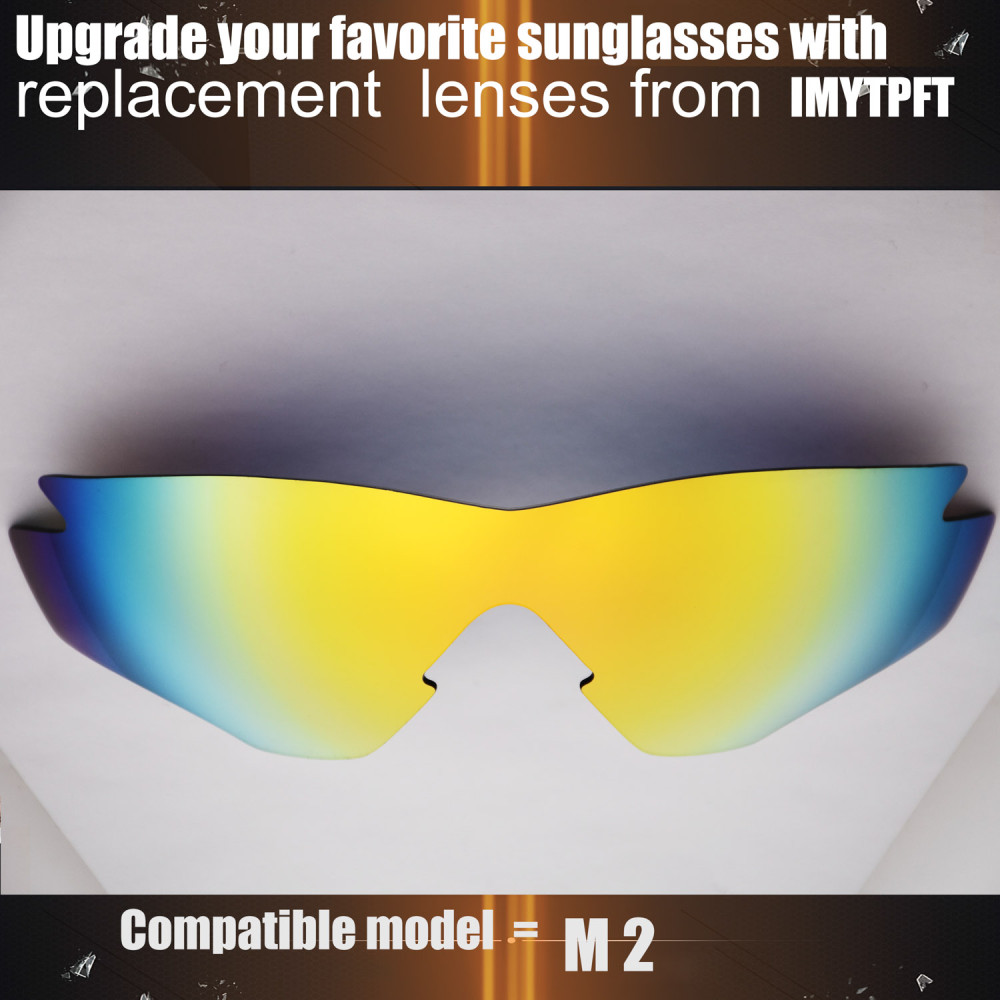 Imytpft Compatible/Replacement For Lenses Oakley M2  24K Gold Polarized