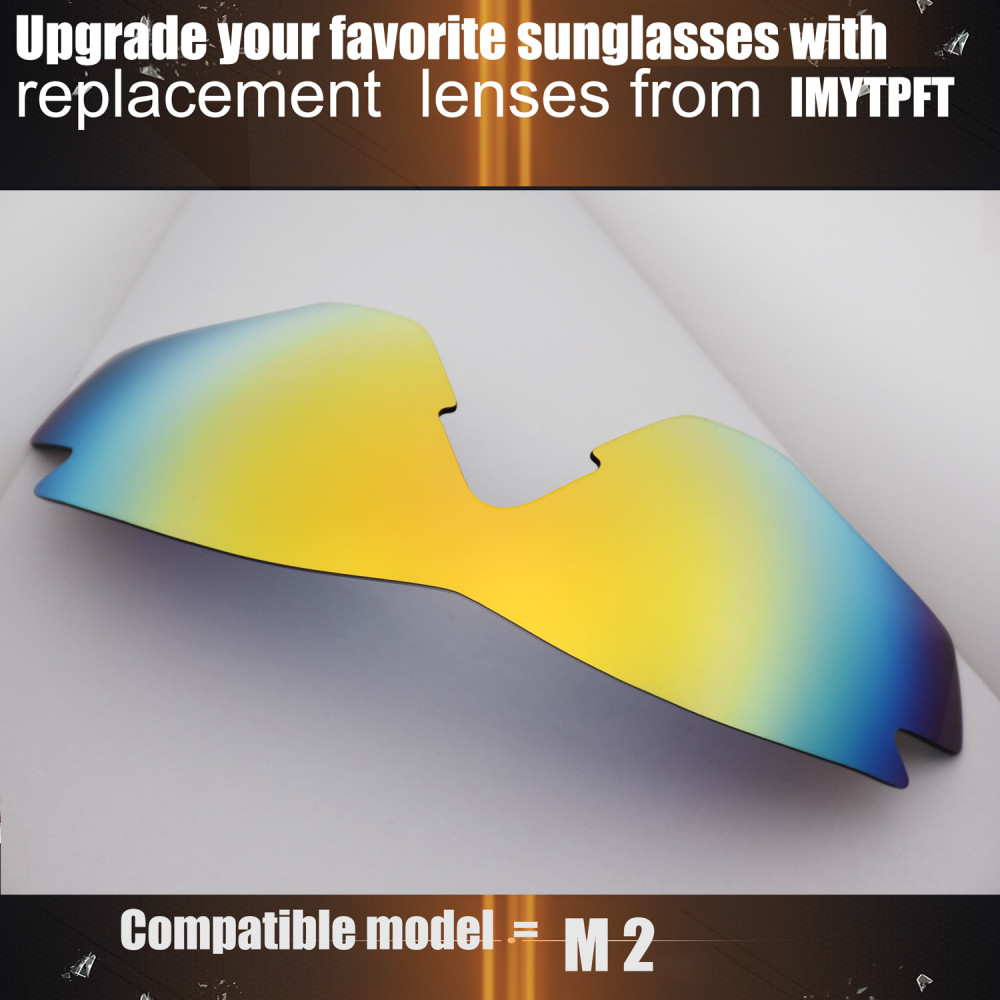 Imytpft Compatible/Replacement For Lenses Oakley M2  24K Gold Polarized