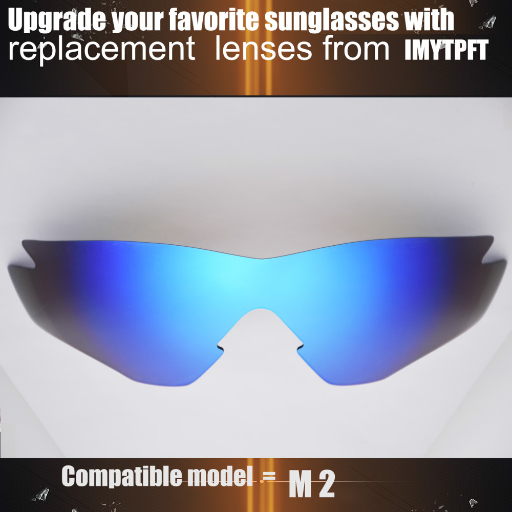 Imytpft Compatible/Replacement For Lenses Oakley M2  Blue Polarized
