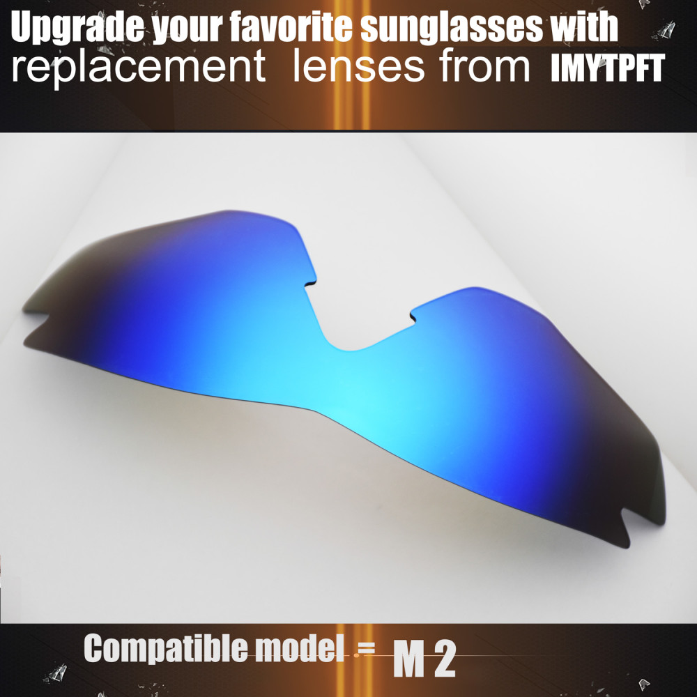 Imytpft Compatible/Replacement For Lenses Oakley M2  Blue Polarized