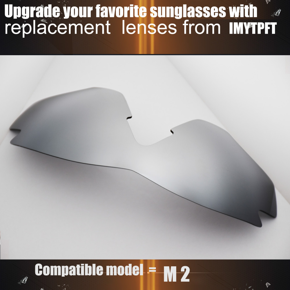 Imytpft Compatible/Replacement For Lenses Oakley M2  Titanium Mirror Polarized