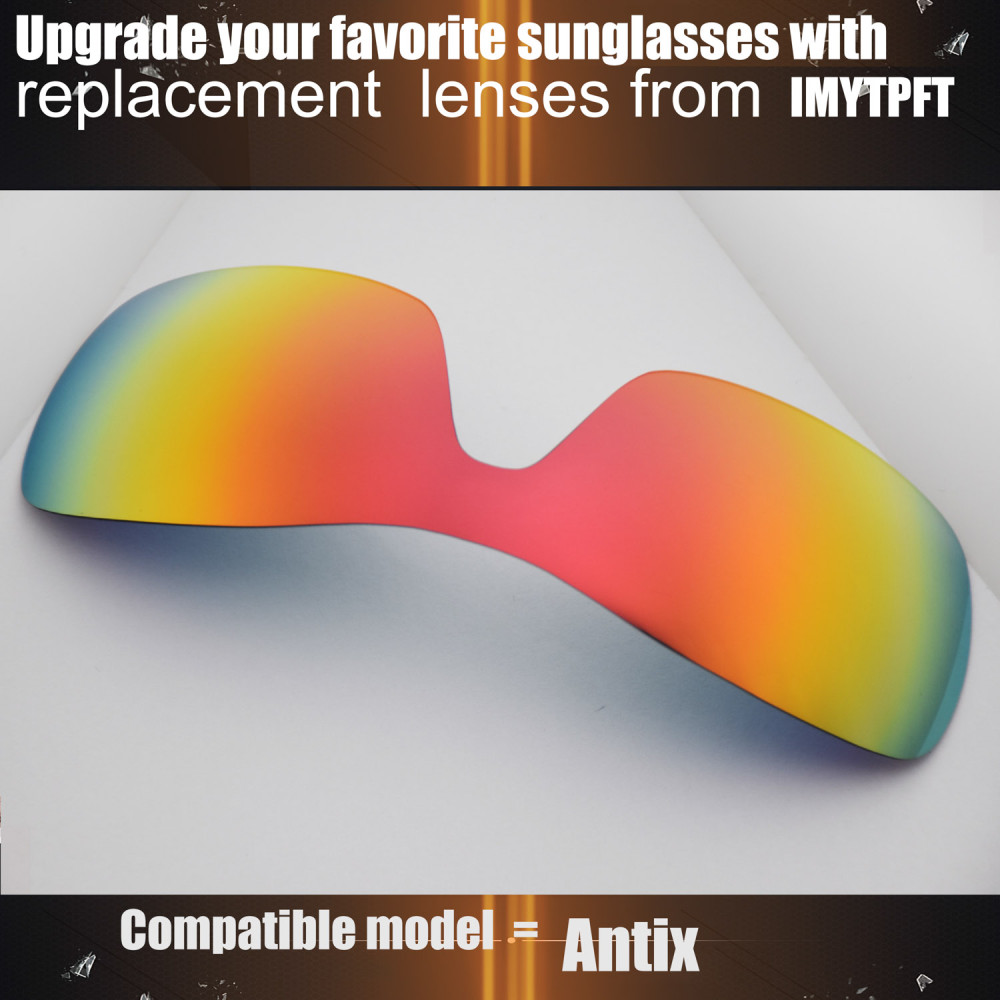Imytpft Compatible/Replacement For Lenses Oakley Antix Red Polarized Imytpft Compatible/Replacement For Lenses Oakley Antix Red Polarized