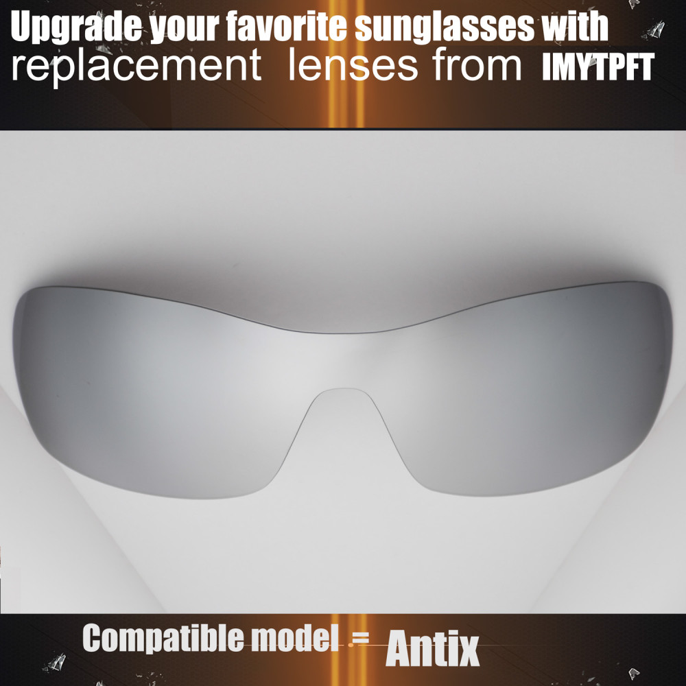 Imytpft Compatible/Replacement For Lenses Oakley Antix  Titanium Mirror Polarized