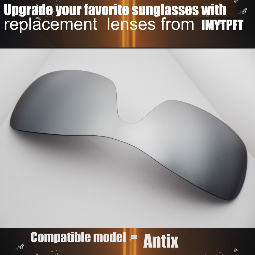 Imytpft Compatible/Replacement For Lenses Oakley Antix  Titanium Mirror Polarized