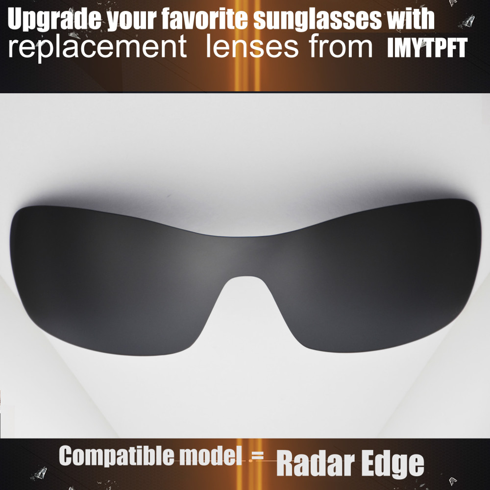 Imytpft Compatible/Replacement For Lenses Oakley Radar Edge  Black Polarized