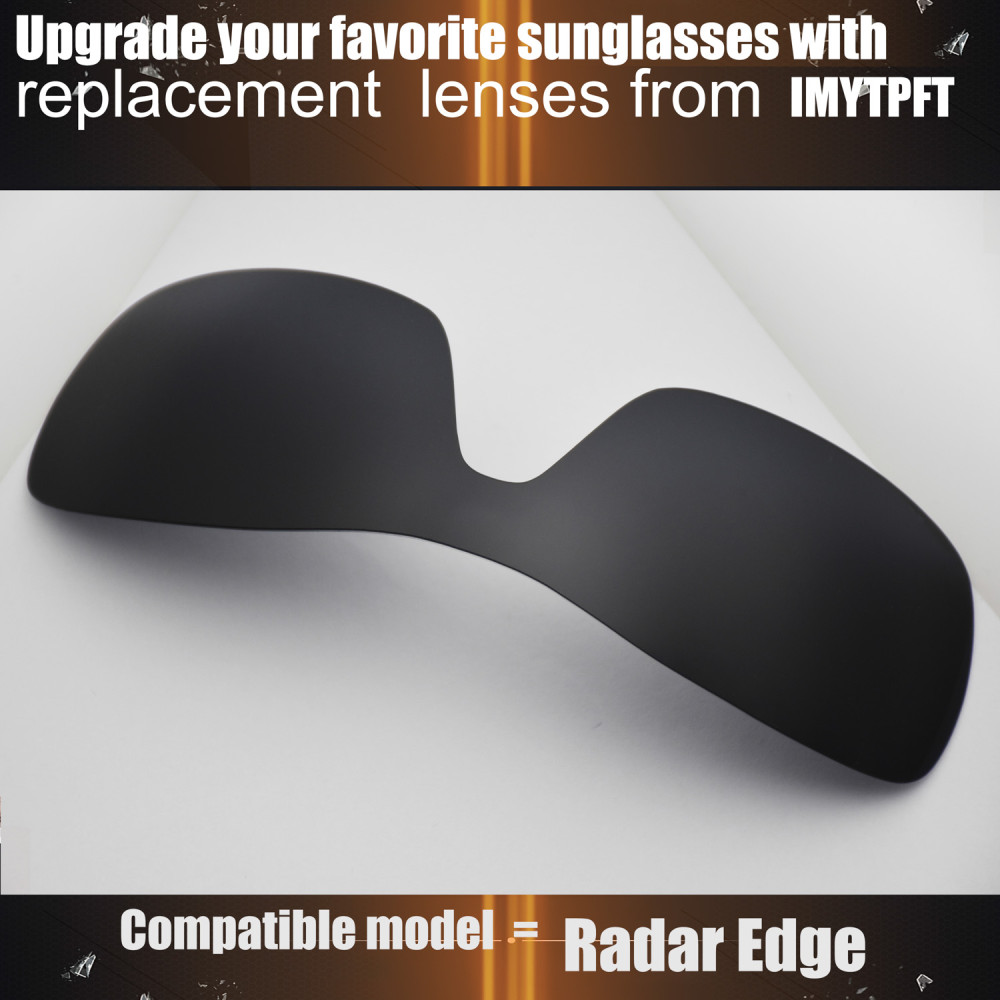 Imytpft Compatible/Replacement For Lenses Oakley Radar Edge  Black Polarized