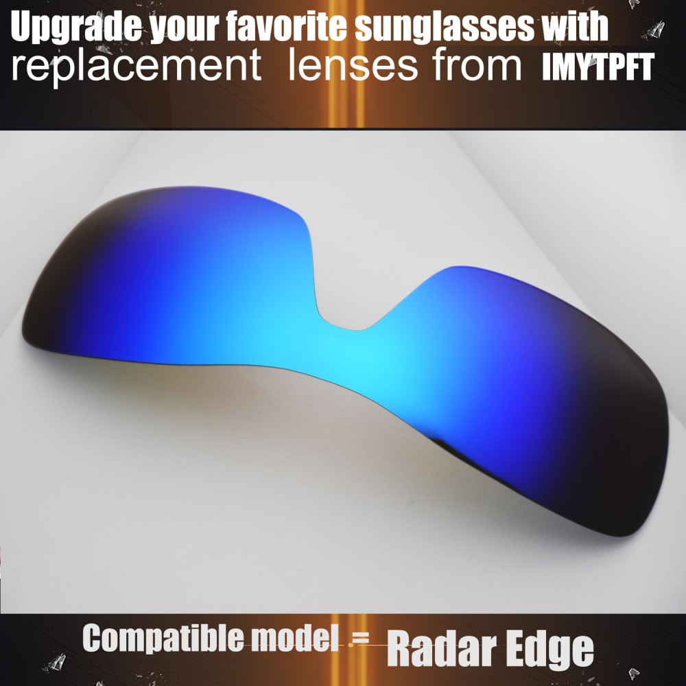 Imytpft Compatible/Replacement For Lenses Oakley Radar Edge  Blue Polarized