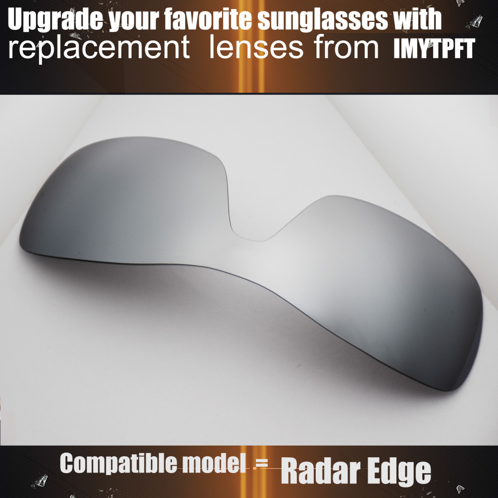 Imytpft Compatible/Replacement For Lenses Oakley Radar Edge  Titanium Mirror Polarized