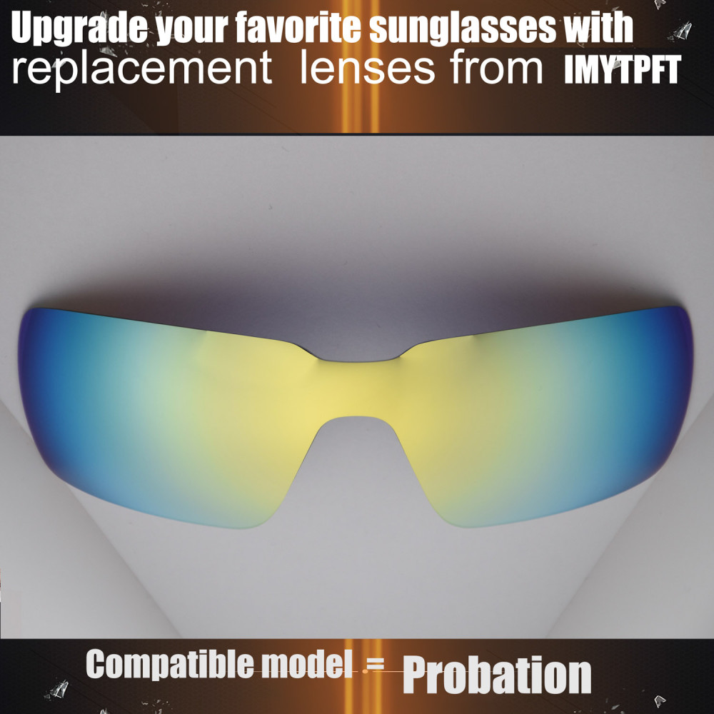 Imytpft Compatible/Replacement For Lenses Oakley Probation  24K Gold Polarized