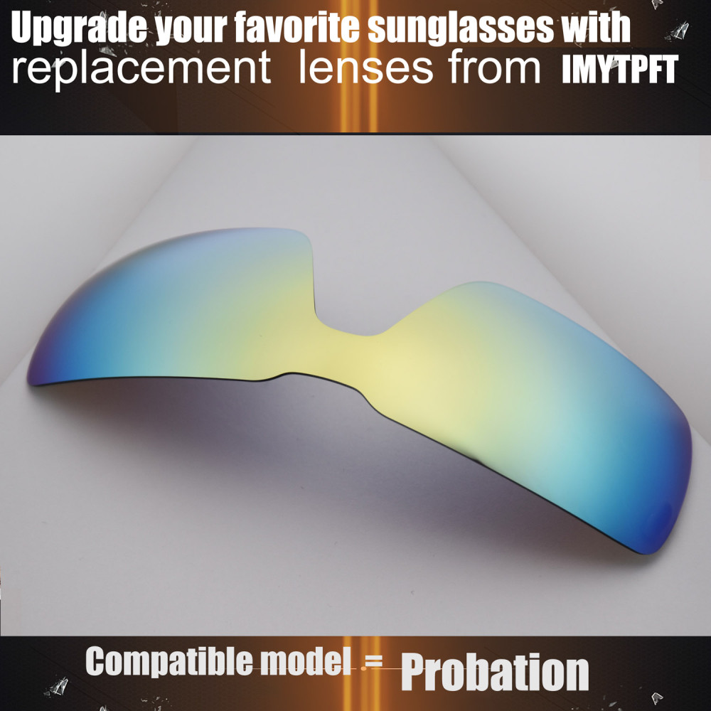 Imytpft Compatible/Replacement For Lenses Oakley Probation  24K Gold Polarized
