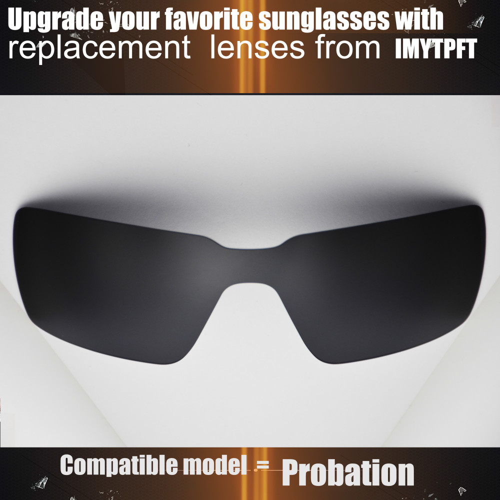 Imytpft Compatible/Replacement For Lenses Oakley Probation  Black Polarized