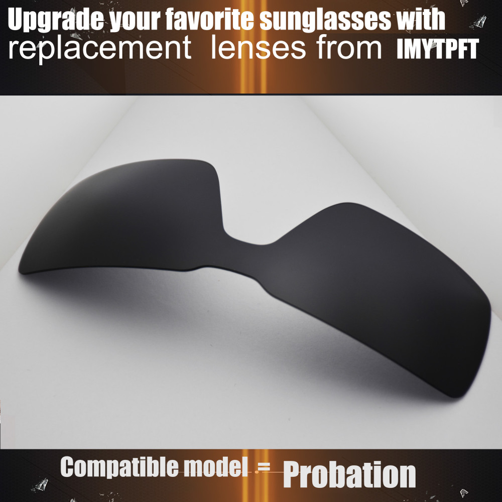 Imytpft Compatible/Replacement For Lenses Oakley Probation  Black Polarized