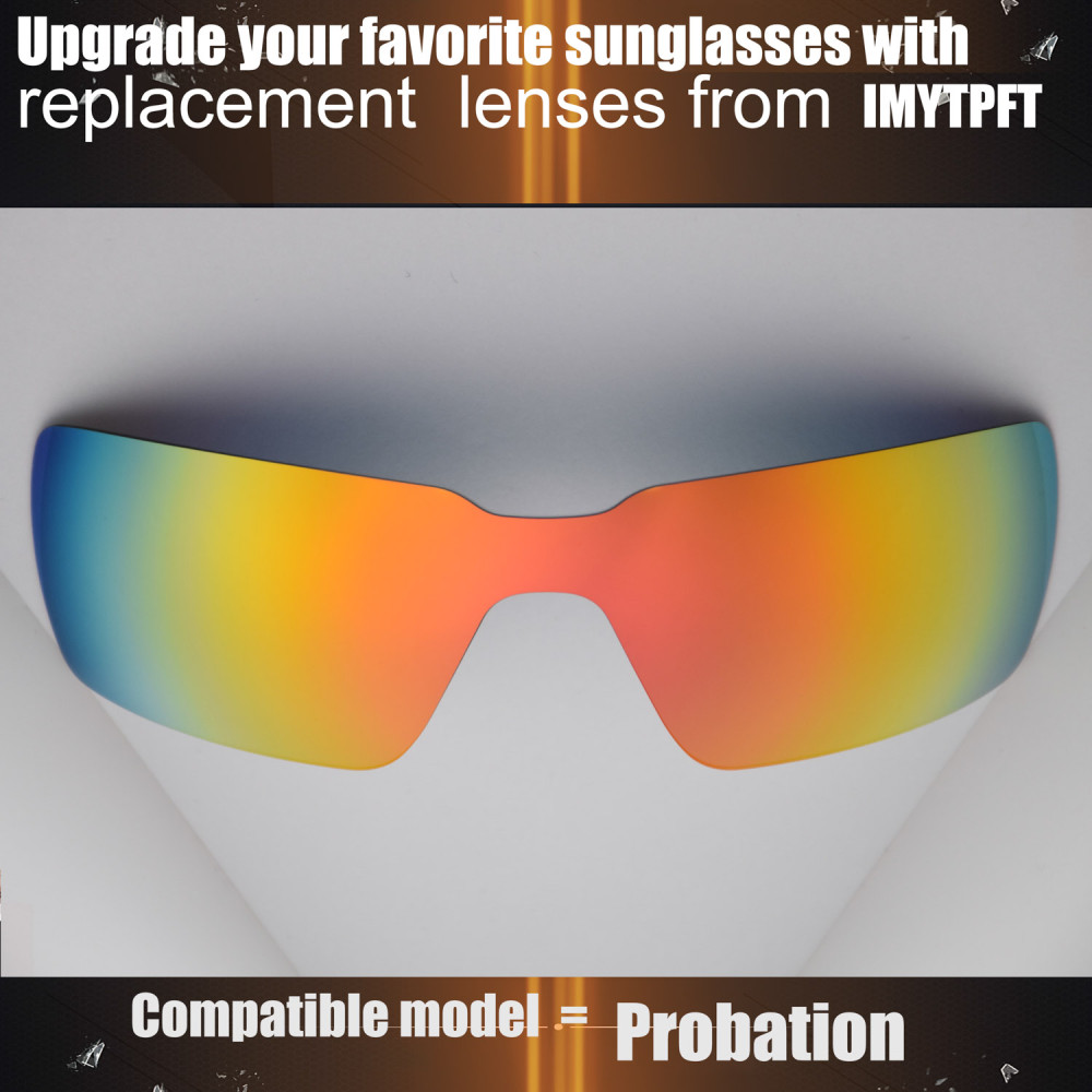 Imytpft Compatible/Replacement For Lenses Oakley Probation  Red Polarized