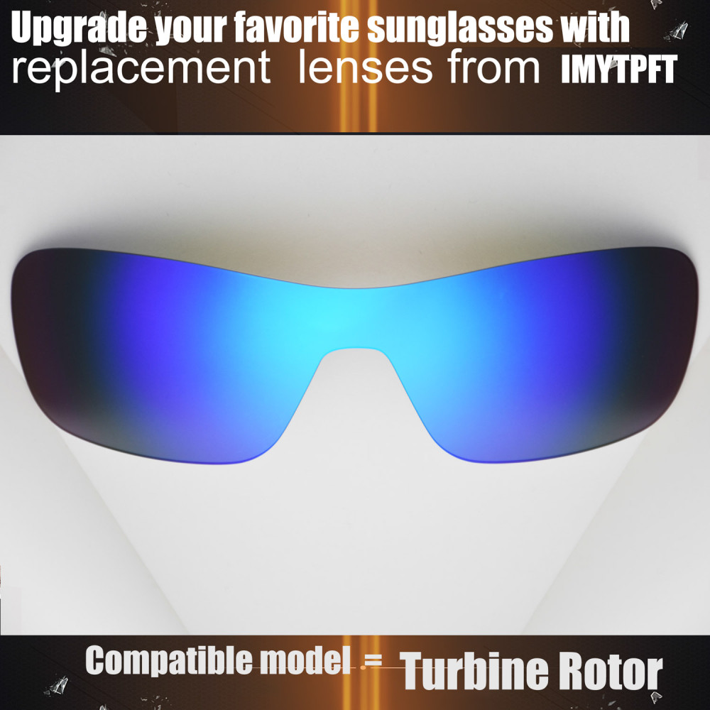 Imytpft Compatible/Replacement for Lenses Oakley Turbine Rotor  Blue Polarized